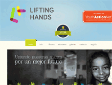 Tablet Screenshot of liftinghands.org